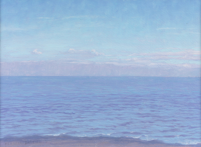 The Sea (oil on paper)