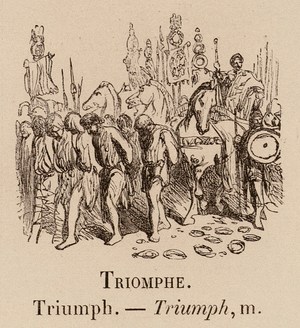 Le Vocabulaire Illustre: Triomphe; Triumph (engraving)