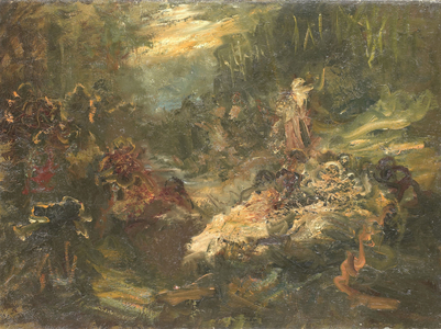 The forest preacher, 1880 (oil on canvas)