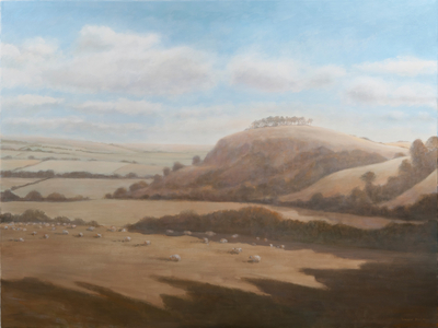 Gloucestershire landscape, 2012 (acrylic on canvas)