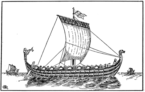 A Viking ship