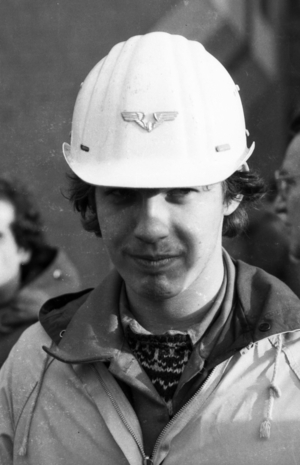 DEU, Germany, Duisburg: Ca. 20,000 workers of Thyssen, Krupp and Mannesmann …, 1982 (photo)