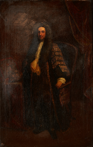 Full Length Portrait of Peter King, 1St Baron of Ockham and Lord Chancellor (oil on canvas)