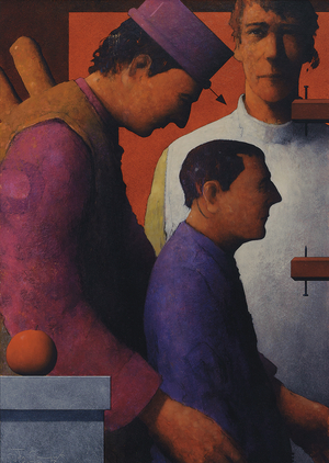 Bagatelle Device, 1990/91 (oil on card)
