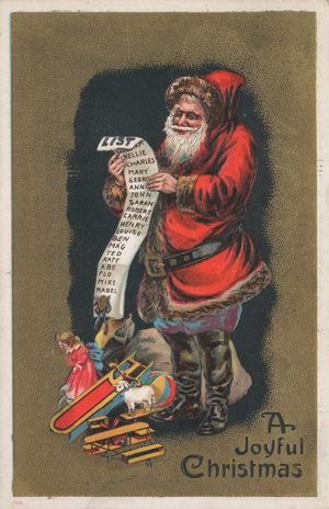 British Christmas card (colour litho)