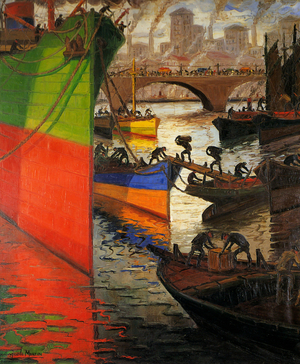 Proas al Sol 1954 (oil)