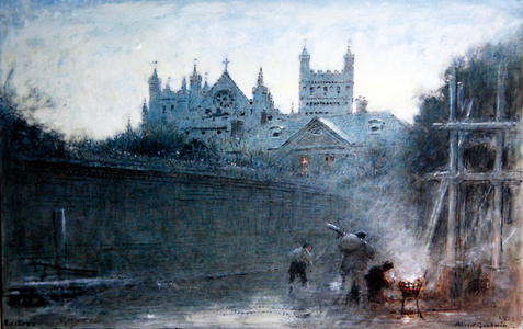 Exeter, 1922 (w/c with pencil & bodycolour on paper)