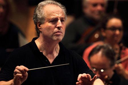 Manfred Honeck (b. 1958), Austrian conductor performing with the Orchestre de Paris, December 2017