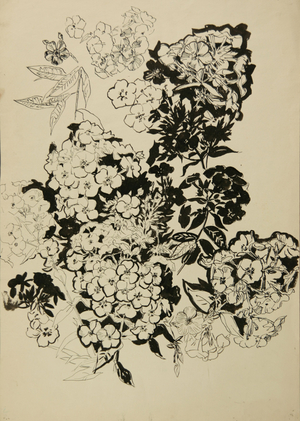 Flower Inspiration, 1978 (tempera on paper)