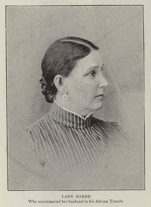 Lady Baker (b/w photo)