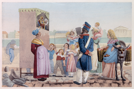 Guignol, 19th century (Engraving)