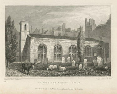 St John The Baptist, Savoy (engraving)