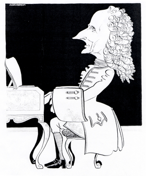 RAMEAU, Jean Philippe - playing the harpsichord French Composer and Theorist (1683-1764) by John Minnion