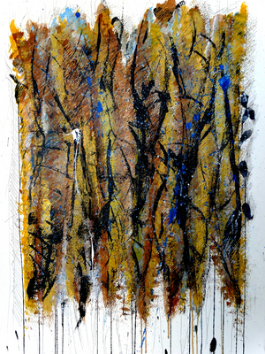 Pinus ponderosa, 8 (acrylic on paper)