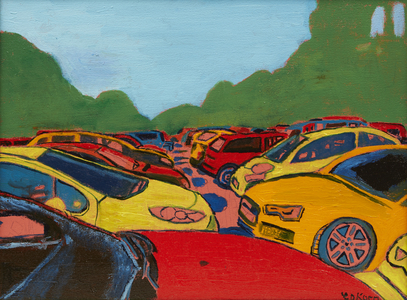 Parked 2, 2015 (oil on canvas)
