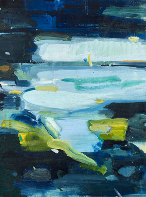 Abstract Pool, 2017, (oil on board)