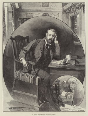Mr Henry Arthur Jones, Dramatic Author (engraving)