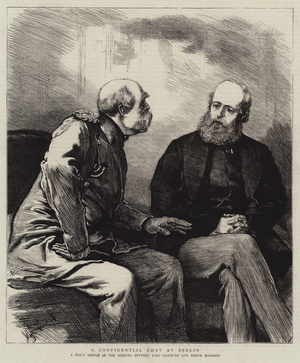 A Confidential Chat at Berlin (engraving)