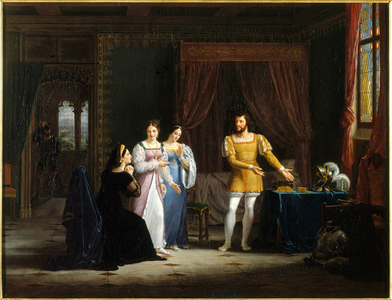 Bayard's generosity, 1827 (oil on canvas)