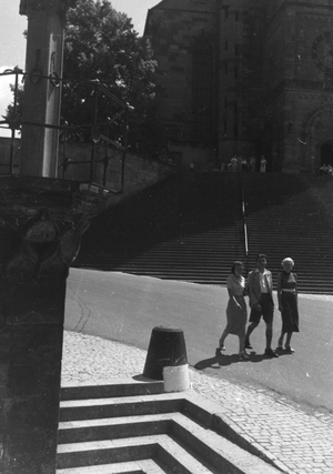 A trip to Schwäbisch-Hall, Germany 1930s (b/w photo)