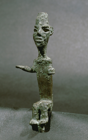Seated god (bronze)