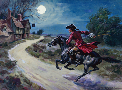The Highwayman (gouache on paper)
