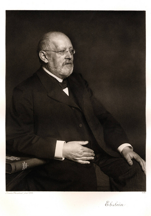 Wilhelm Ebstein, 1906 (copper plate print)