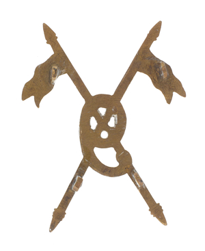 Waistbelt ornament, other ranks, 9th Bengal Lancers, 1886-1902 (brass)