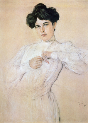 Maria Pavlovna Botkina, 1905 (Pencil, chalk, sanguine on paper)
