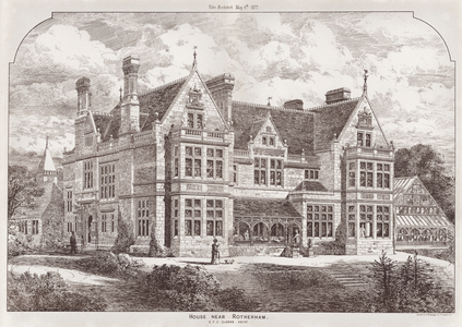 House near Rotherham (engraving)