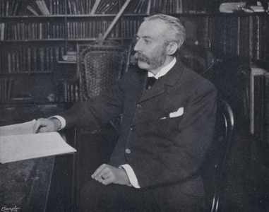 Professor Jebb in his Study (b/w photo)