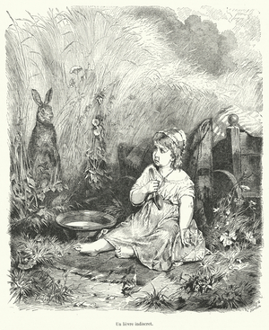 Un lievre indiscret (engraving)