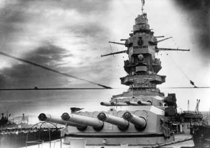 France - warship "Dunkerque" 1939 (photo)