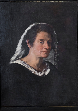 Portrait of a woman, 17th century (oil on canvas)