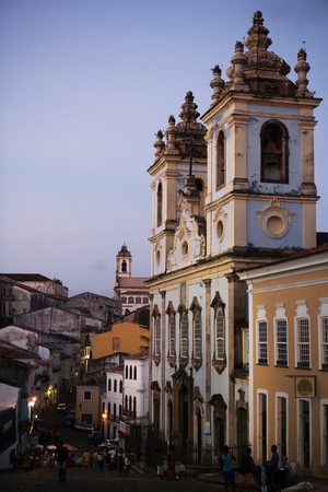 Largo de Pelourinho square in the old upper city, Salvador, Bahia, Brazil (photo)