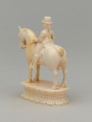 White knight, chess piece, India, 1820 circa (ivory)