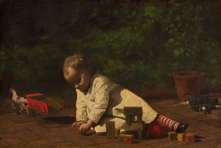 Baby at Play, 1876 (oil on canvas)
