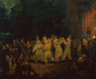 The Harvest Dance at Rosanna Co Wicklow (oil)