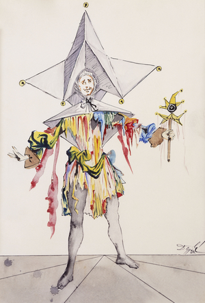 Harlequin; L'Arlequin, 1948 (watercolour and pen and ink on paper)