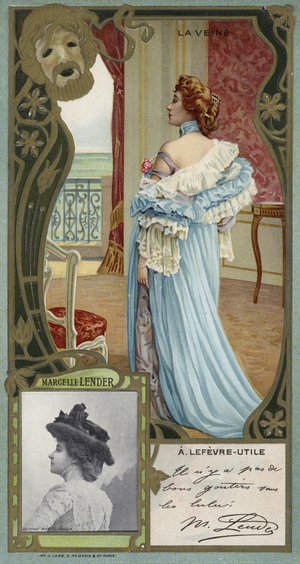 Marcelle Lender, French singer and actress (chromolitho)