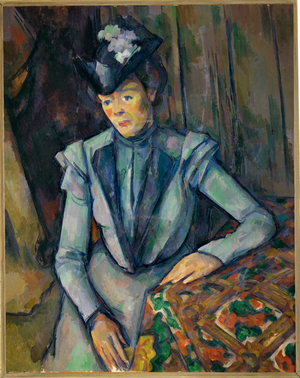 Lady in blue (oil on canvas)
