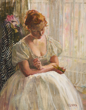 The Dancer and the Canary, late 1940s (oil on canvas & board)