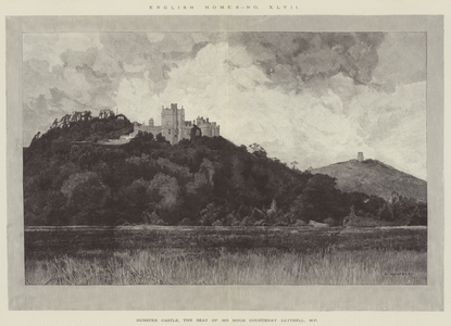 Dunster Castle, the Seat of Mr Hugh Courtenay Luttrell, MP (engraving)