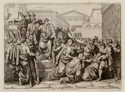 Death of Virginia, 449 BC (etching)