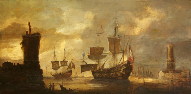 Mediterranean Port Scene