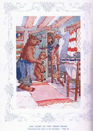 The Story of the Three Bears: "Someone has been at my porridge", 1936 (colour litho)