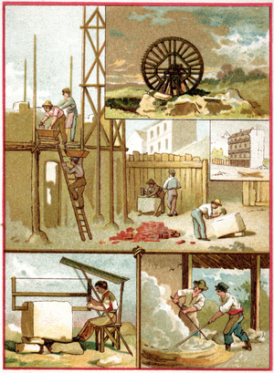 The stone:  from the quarry to the mason, c.1900-1910 (chromo)