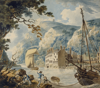 Avon Gorge and Bristol Hotwell, 1791-92 (watercolour over pencil on paper)