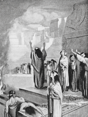 Weeping for the Fall of Nineveh, 606 BC (litho)