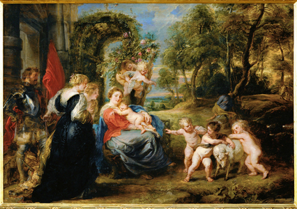 Rest on the Flight to Egypt, c.1632-35 (painting on wood)